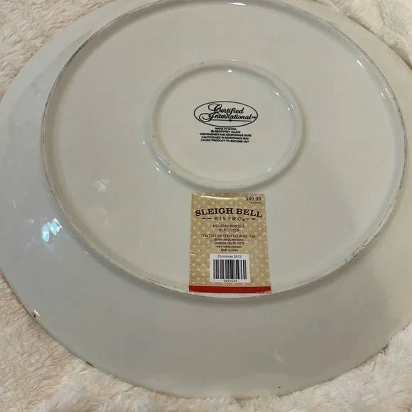 Little Red Truck Platter Certified International 13” - Picture 4 of 9